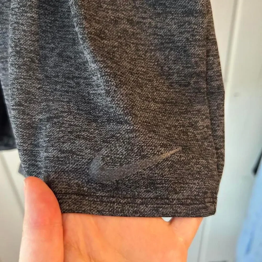 Nike Women's Grey and Black Shorts